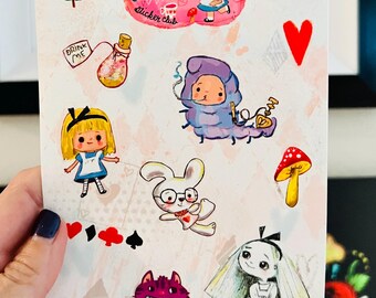 Wonderland - sticker sheet