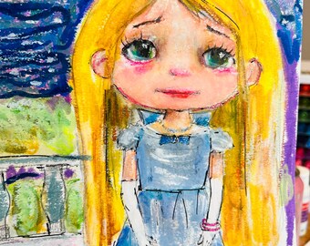 Dearest Gentle Girl - 9x12 original