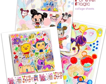 Forever Magic collage sheets - by Mindy Lacefield