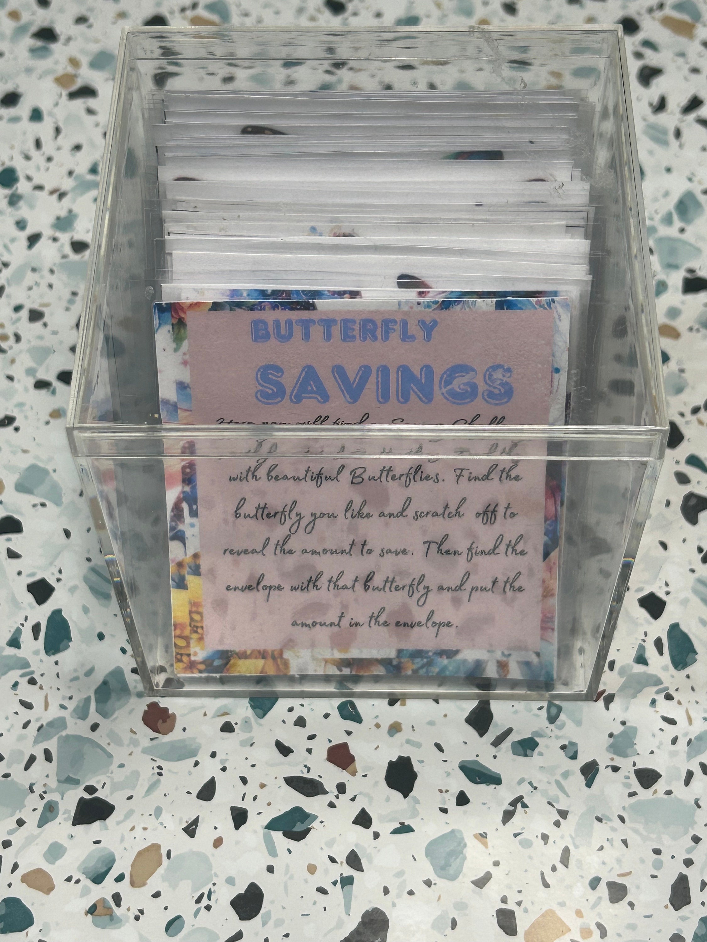 Savings Challenge Acrylic Box - Etsy