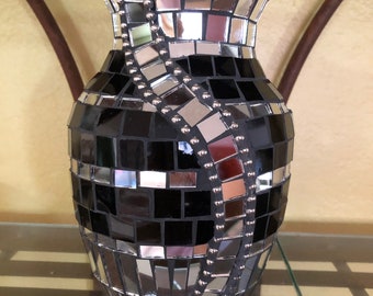 Mosaic Vase Mirrors & Swirls