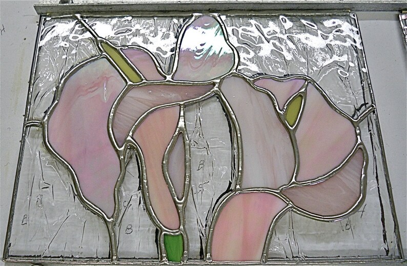 STAINED GLASS Jewelry BOX Calla Lily Etsy