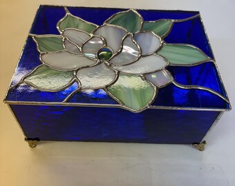 Customize A Stained Glass Jewelry Box in your choice of Lid Designs and Colors