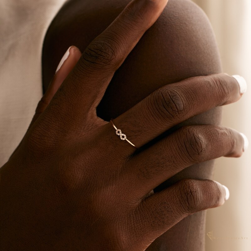 Gold Infinity Ring - Etsy