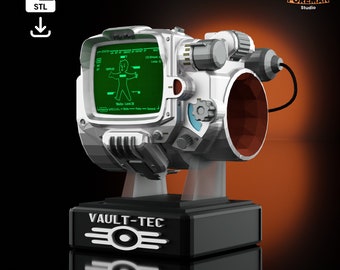 Fallout Vault Tec Inspired TV Series Pip Boy - 3D Print STL Files - 3D Model