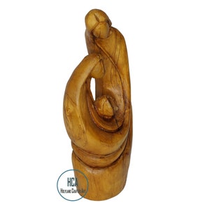 A Wooden Carving of the Holy Family: Joseph, Virgin Mary & Jesus, Perfect Religious Gift, Housewarming Gift, New Home Gift, Home Decoration