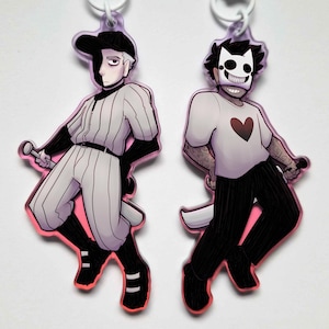 OFF / Llaveros acrílicos de doble cara de Batter y Zacharie