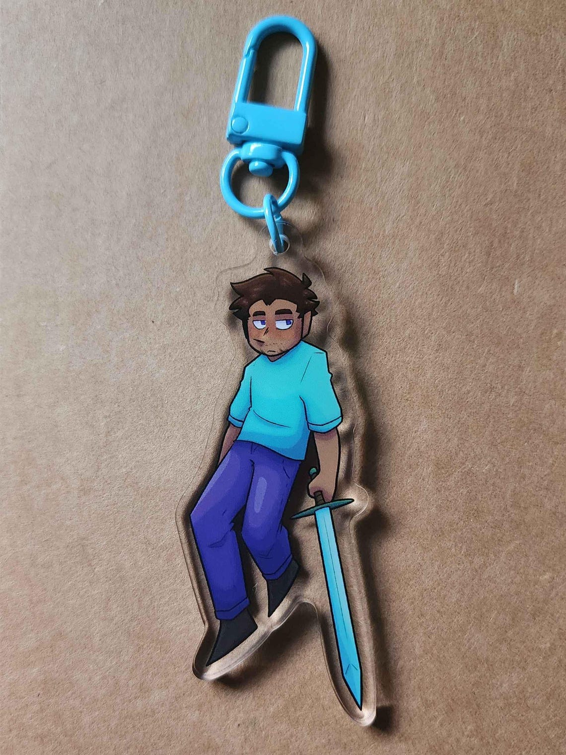 Minecraft | Steve, Alex and Herobrine Double-sided Acrylic Keychain - Etsy