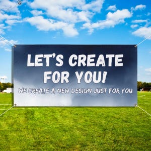 Custom Sports Team Vinyl Banner, Personalized Design