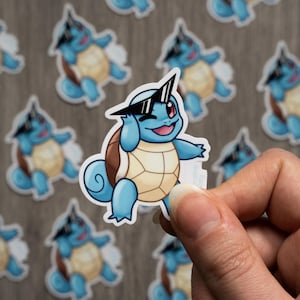 Adesivo Happy Squirtle / Linguetta facile da staccare!