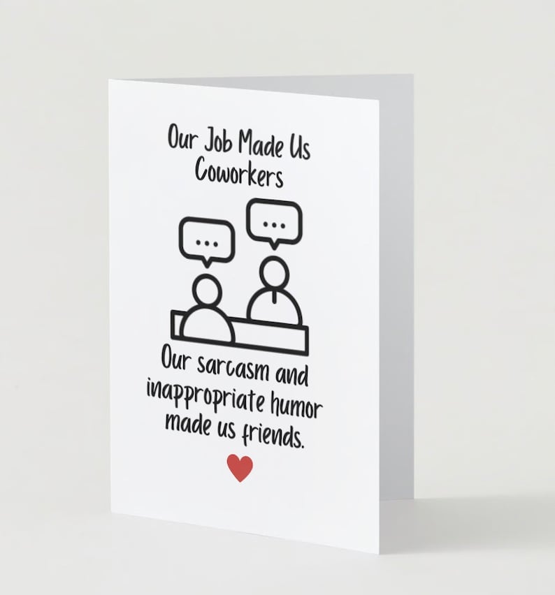 Small Cards Rude Co Worker Funny Coworker Leaving Card, Work Bestie Gift (printable) - Etsy