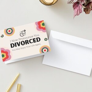 Funny Divorce Card: I Now Pronounce You Divorced (digital Download) - Etsy