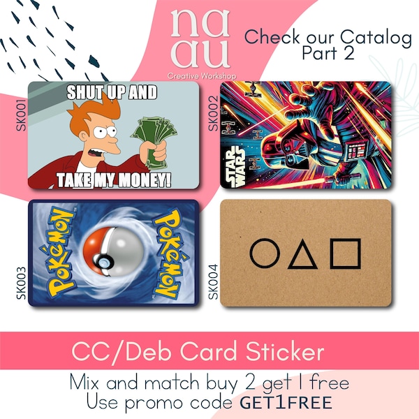 Debit Card Stickers - Etsy