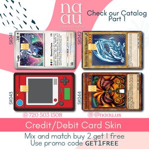 Custom Credit Card Skin | Anime Debit Card Sticker | Vinyl Card Wrap | Waterproof Card Decal | Unique Wallet Accessory Catalog PART 2