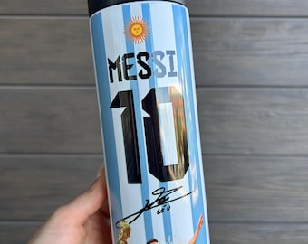 Personalized Messi Bottle – Dragon Ball Z | Unique Gift | Reusable Stainless Steel Bottle | Ideal for Gifts