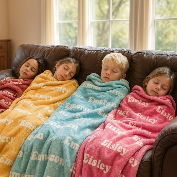 Custom Name blanket Personalized Name Blanket for Your Daughter Minky/Sherpa Baby Name Blanket For Birthdays Gifts for Mother Day Gifts