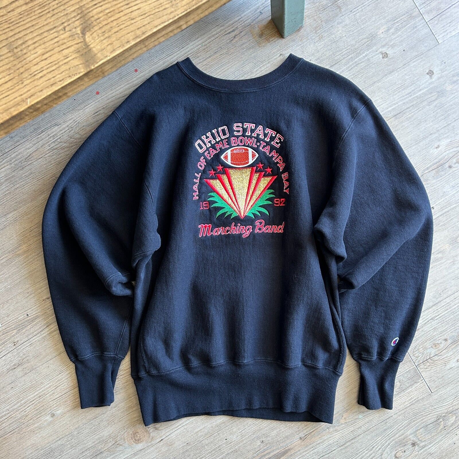 VINTAGE 90s Ohio State Marching Band Champion Reverse Weave Sweater Sz XL Etsy