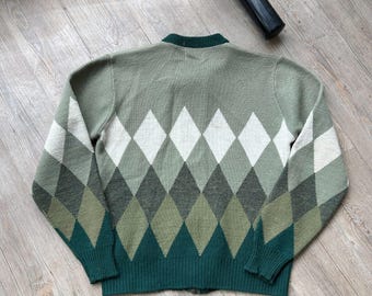 VINTAGE 60s | 100% Virgin Acrylic Fiber Orlon Zip up Knit VINTAGE 60s | 100% Virgin Acrylic Fiber Orlon Zip up Knit