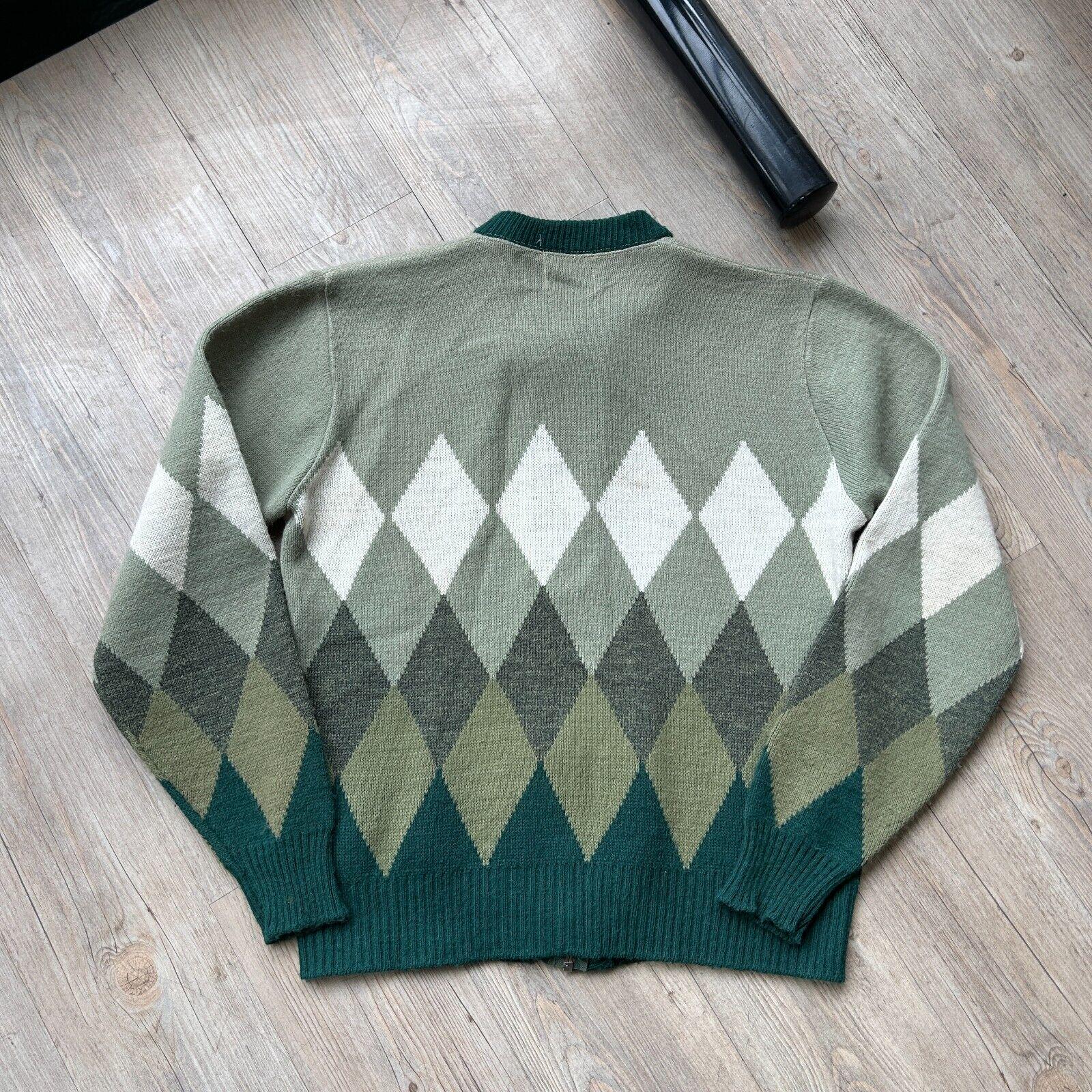 トップス 50s 60s virgin orlon acrylic cardigan Vintage 1960's Men's - Women's 100% Virgin Orlon Acrylic Red