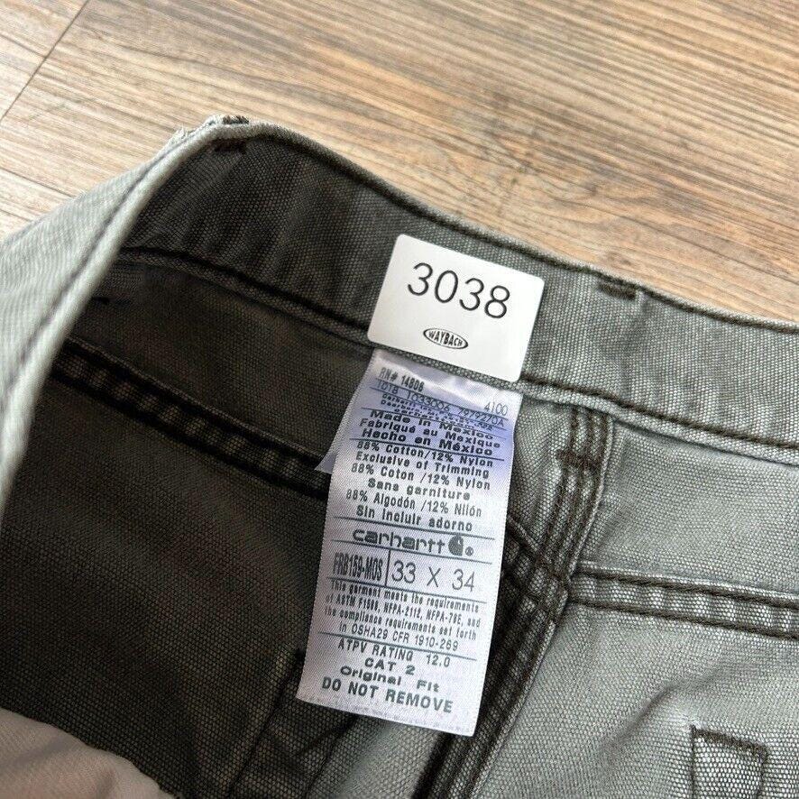 ヴィンテージ | カーハート フェイデッド スラッシュド セージ ワーク