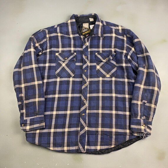 古着 “OUTDOOR EXCHANGE”Plaid Shirt Jacket Vintage outdoor exchange flannel - Gem