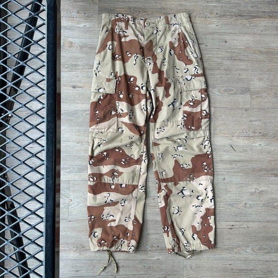 VINTAGE | US Military Desert Camo Tactical Cargo Pants Sz XS W27