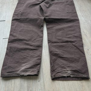 VINTAGE | Carhartt Chocolate Brown Double Knees Workwear Pants sz W40 L34 image 5