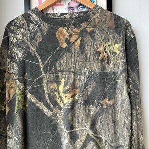 VINTAGE | Mossy Oak Real Tree Camo Long Sleeve T-Shirt sz L image 2