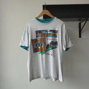 Vintage Double Layered Tshirt - Etsy