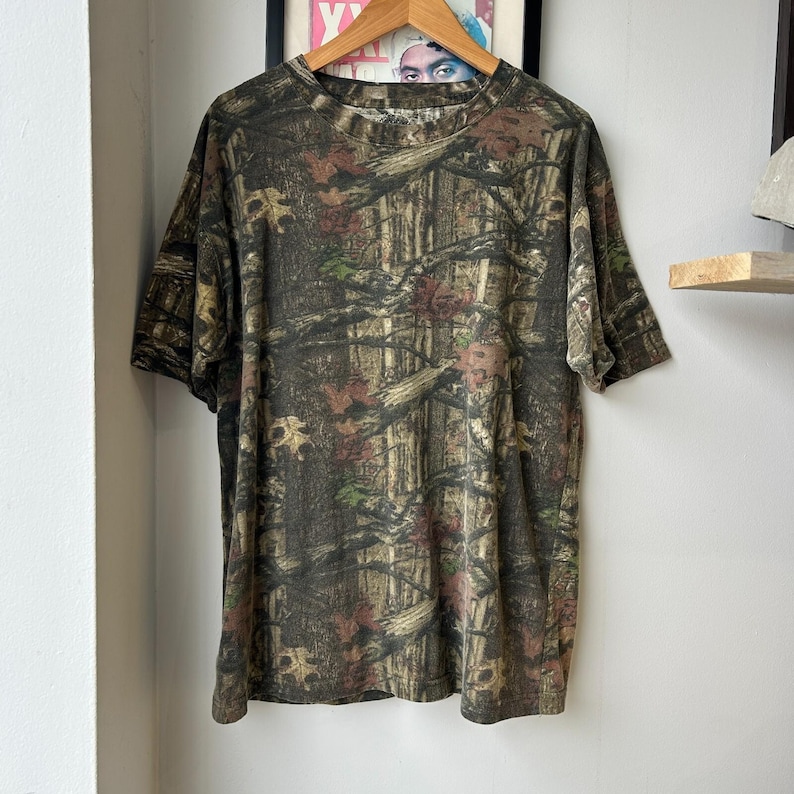 VINTAGE | Mossy Oak Real Tree Camo T-Shirt sz L Bild 1