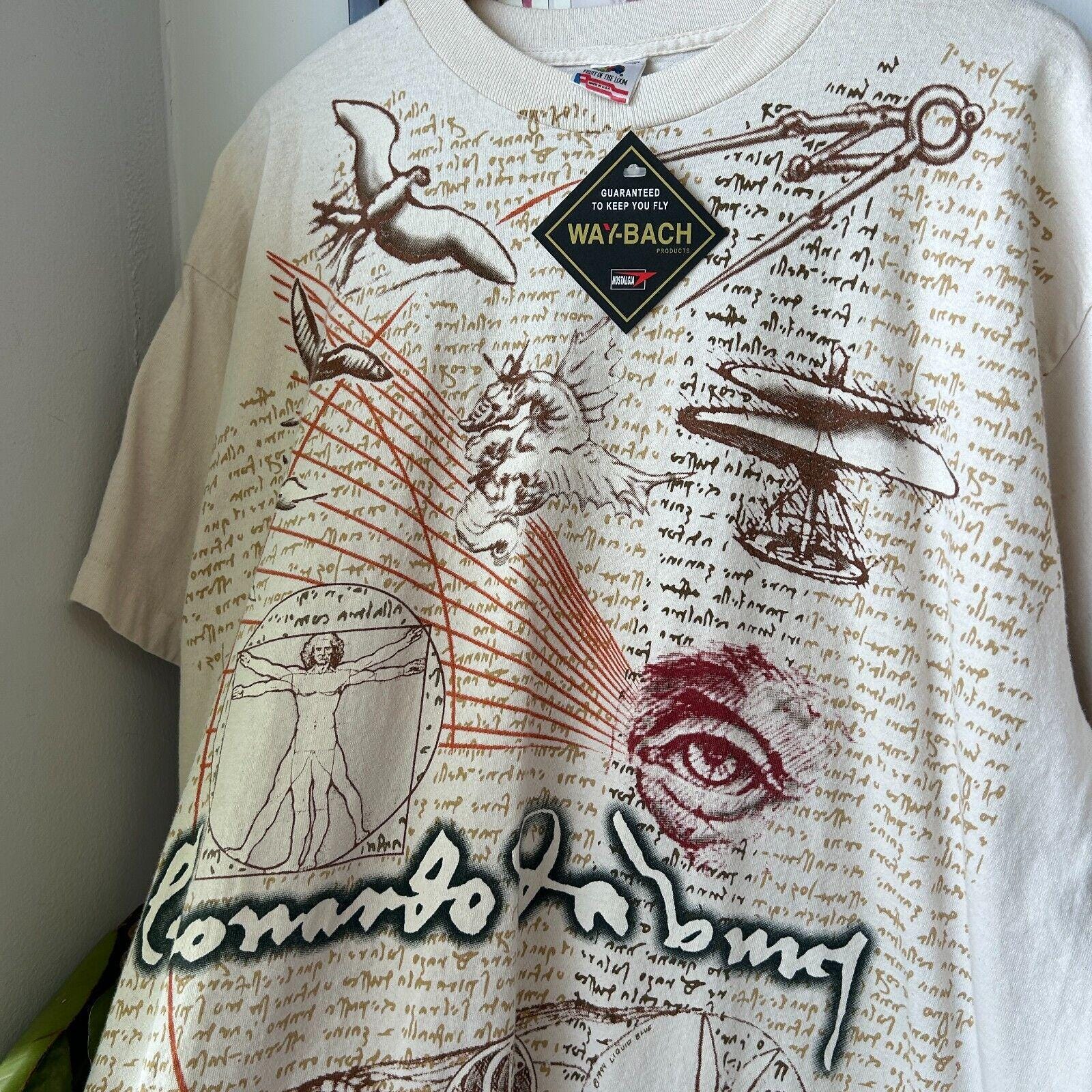 deadstock 90s Leonardo da Vinci 人体図 アートT 【公式通販】