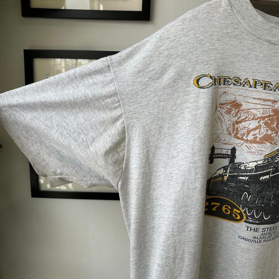 VINTAGE 90s | The Steel City Express Train T-Shirt sz XL Adult View 5