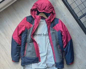 Vintage Montbell Colorblock Ski Jacket: 80s Retro Puffer Coat - Etsy