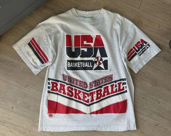 VINTAGE 90s | USA Basketball Olympics Salem Sportswear T-Shirt sz XL