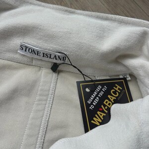 VINTAGE | 1987 S/S Stone Island 1/4 Zip Hooded Sweater sz XL image 3