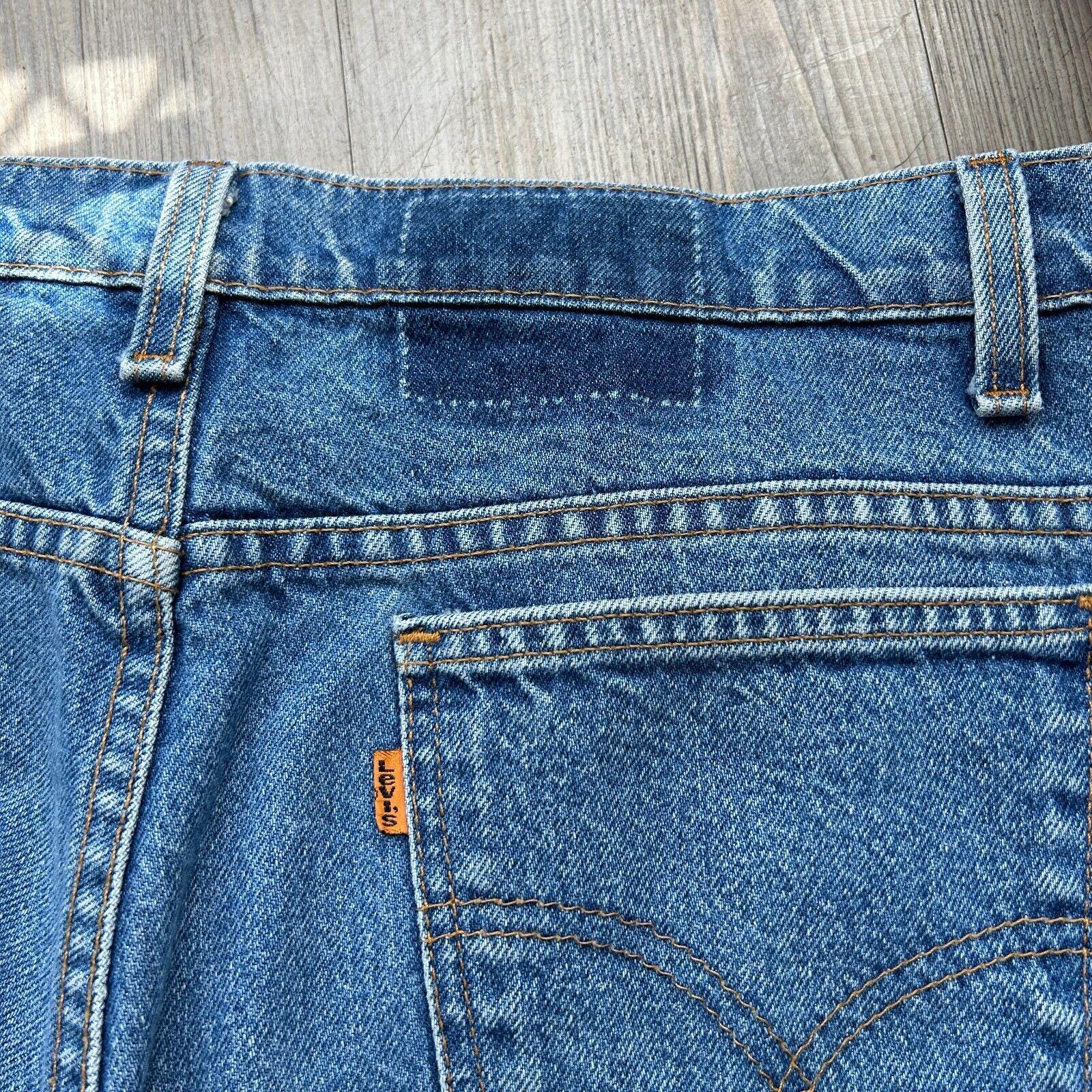 VINTAGE 80s | LEVI'S 505 Faded Blue Denim Jeans Pants Sz W36 L30