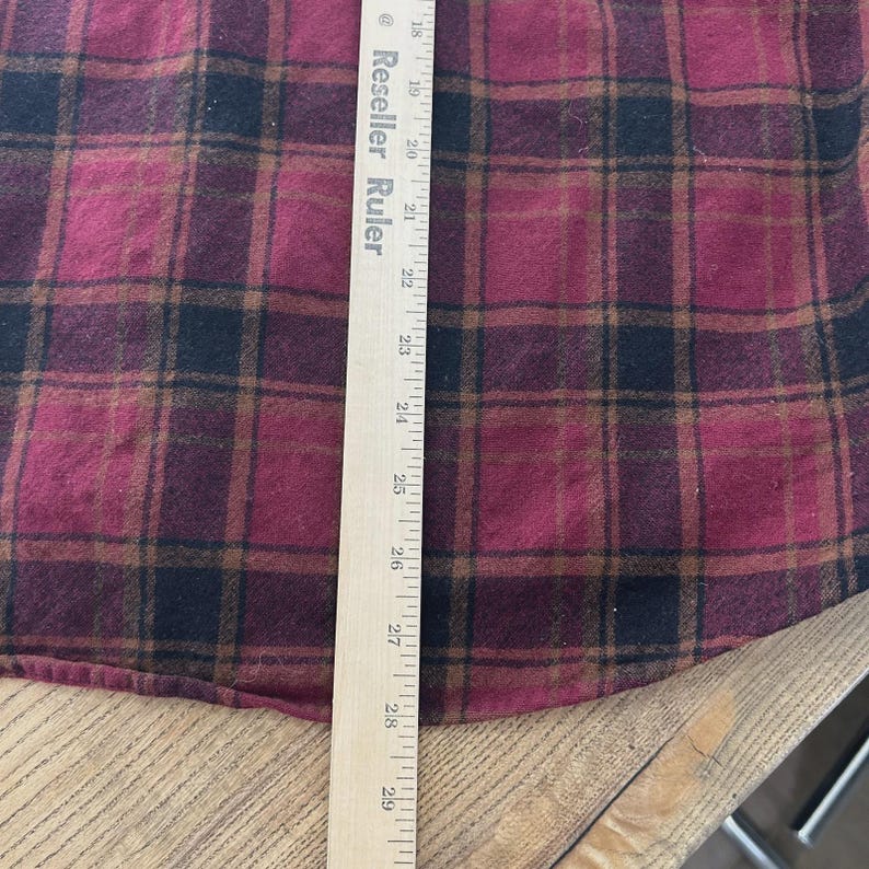 VINTAGE | Pendleton Plaid Wool Flannel Button Down Shirt sz L image 8
