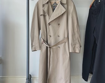 Vintage 80s/90s Christian Dior Beige Belted Fully Detachable Wool