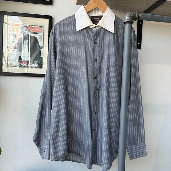 Vintage 80s | Hennessy by Van Heusen Button Down Dress Shirt Sz L-XL