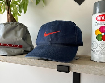 VINTAGE | Nike Big Swoosh Baseball Cap HAT sz OS
