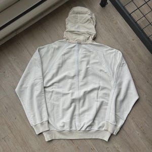 VINTAGE | 1987 S/S Stone Island 1/4 Zip Hooded Sweater sz XL image 5