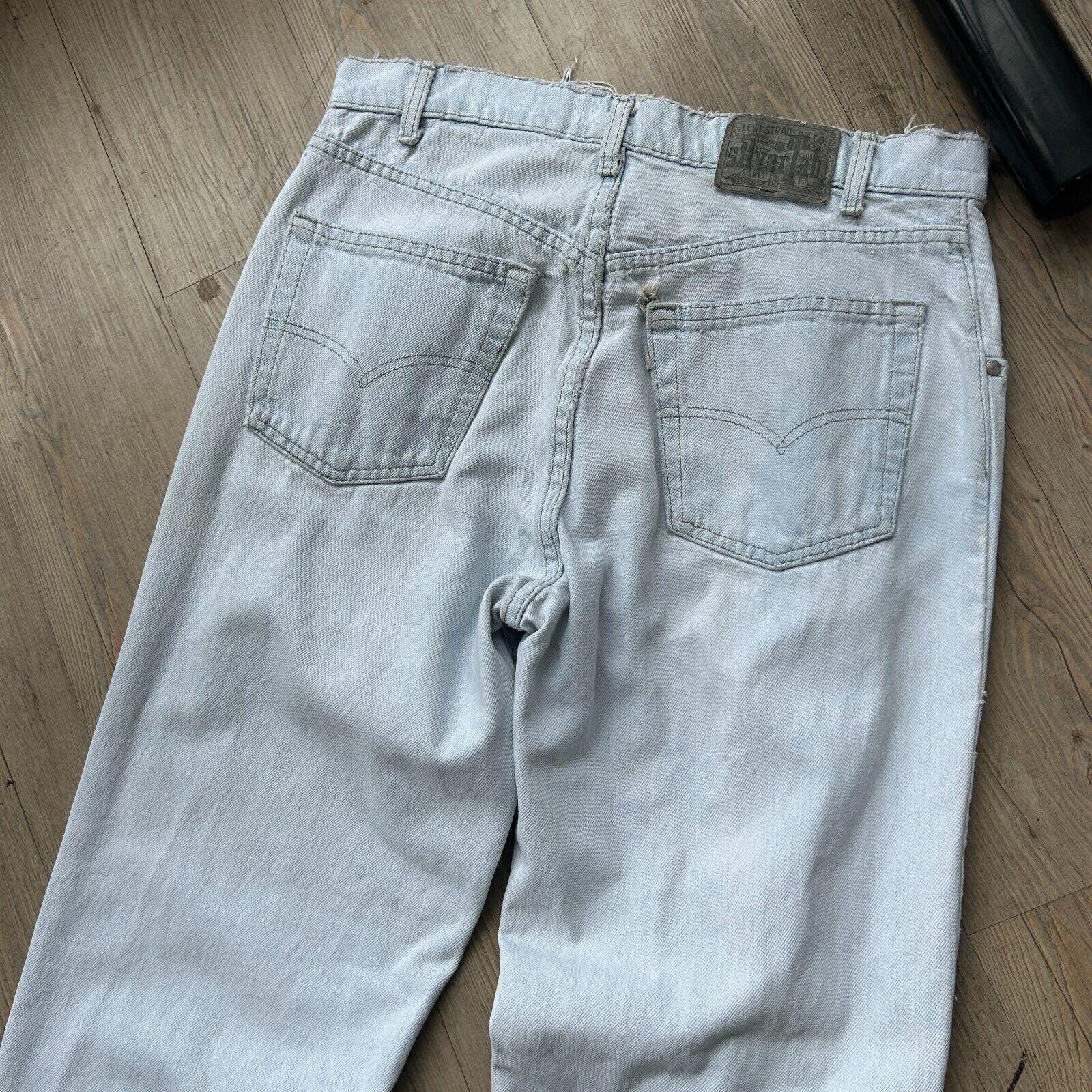 VINTAGE 90s | Levis Silver Tab Lean Tapered Denim Jeans Pants Sz