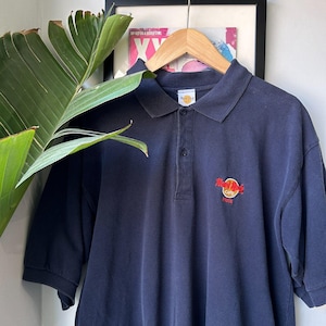 VINTAGE 90s | Hard Rock Cafe Paris Polo Shirt sz XL