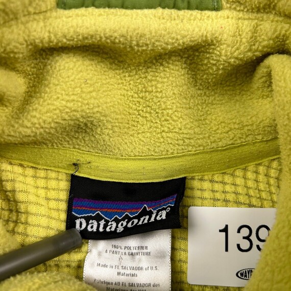 VINTAGE Patagonia Yellow Full Zip Tech R Fleece S… - image 7