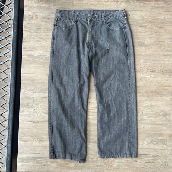 00s LEVI’S 569 baggy denim pants W36 L30 VINTAGE | Levis 569 Gray Loose Fit Jeans Pants Sz W36 L30 - Etsy