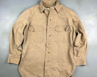 トップス [Vintage]80s military Snap Button Shirt Vintage 80s US Military Army Button Down Essential Work