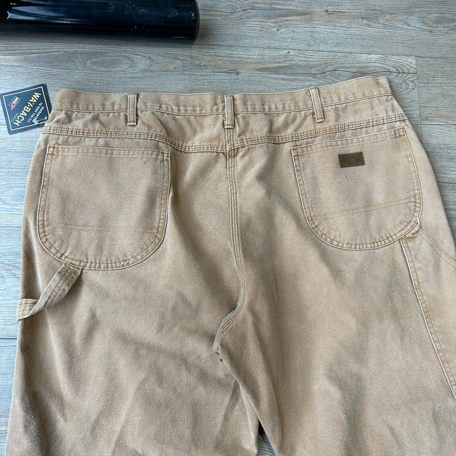 VINTAGE 90s | DICKIES Sun Faded Tan Workwear Carpenter Pants Sz