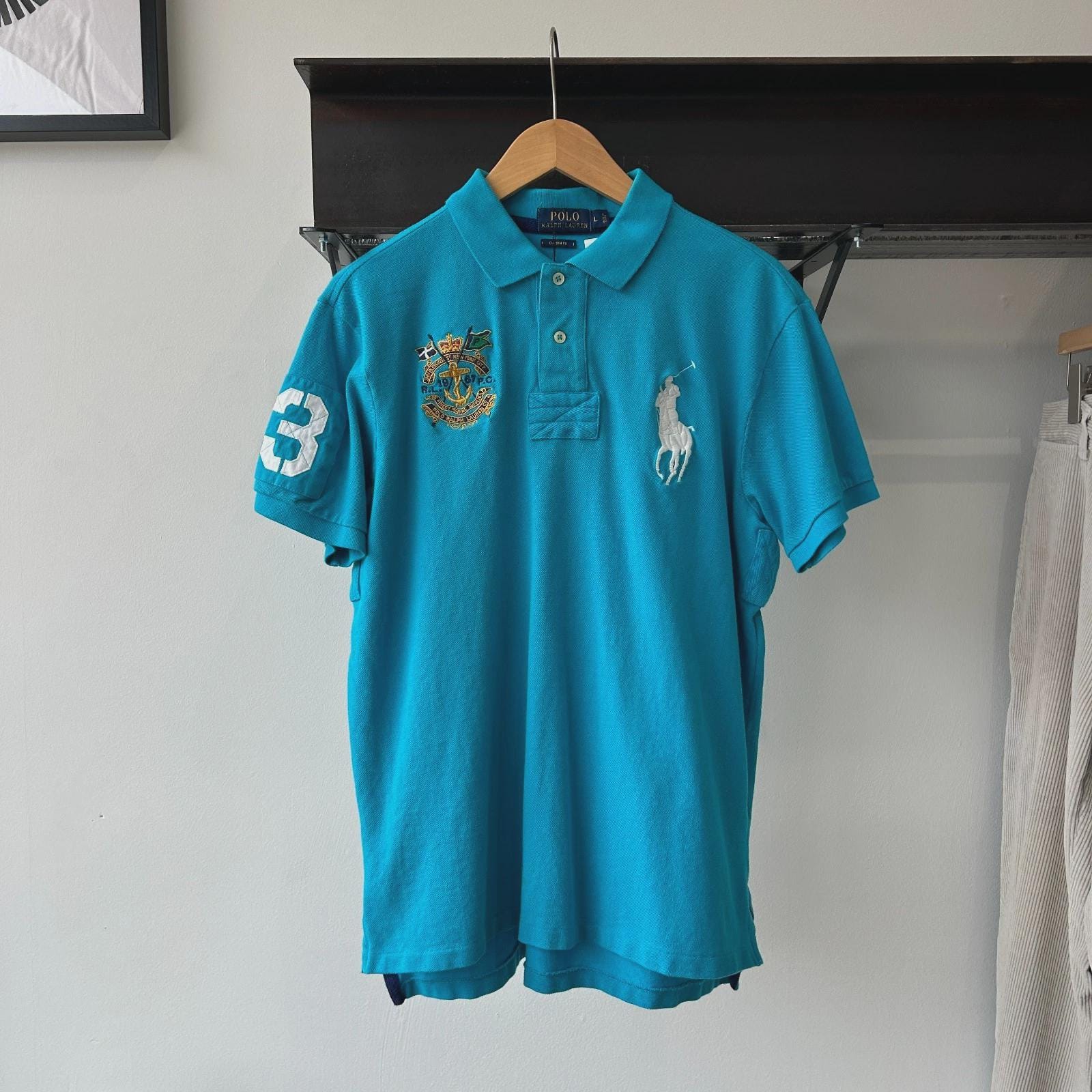 トップス 90s Polo by Ralph Lauren The Big Shirt Vintage 90s Polo Golf Ralph Lauren Shirt Mens Medium White Big