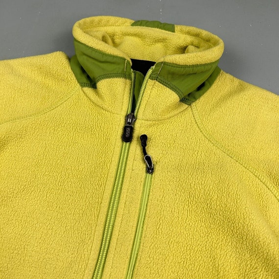 VINTAGE Patagonia Yellow Full Zip Tech R Fleece S… - image 3
