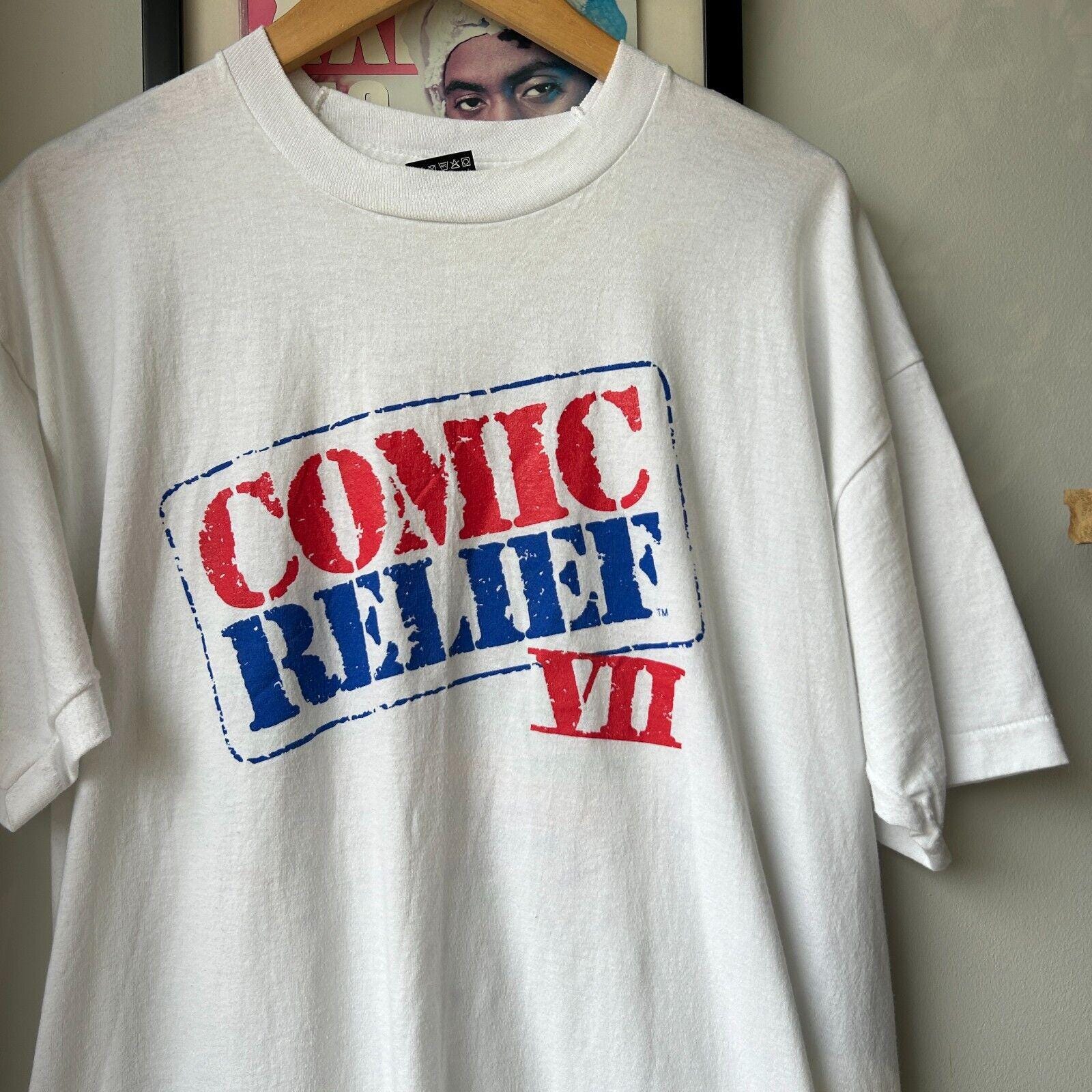 VINTAGE 90s | Comic Relief VII Stand up Comedians T-shirt Sz L - Etsy